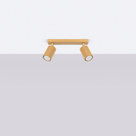 Tuba Spot Reflektor-Deckenleuchte 2x GU10 Gold Carbon Deep Space SL.1561 Sollux