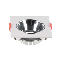 Deckeneinbauleuchte GU10 mit Öse quadratisch Weiß/Chrom VT-932 V-TAC