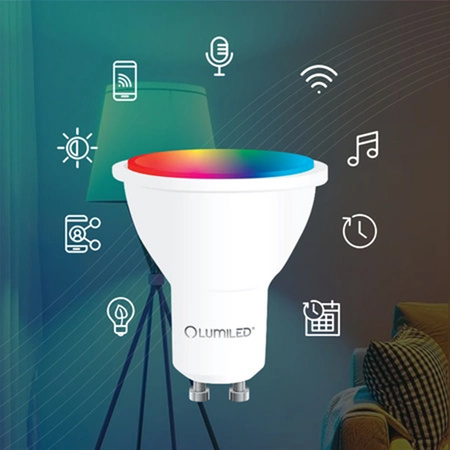 Lampen GU10, Glühbirne 5W 450lm CCT RGB Dimmbar Intelligent TUYA WiFi SMART SAYO LUMILED