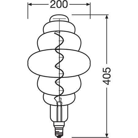 Dekorative Leuchtmittel E27 NEST 4,8W = 10W 100lm 1800K Warm 320° Filament dimmbar OSRAM Vintage 1906
