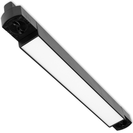 LED-Schienenleuchte Aluminiumstreifen 1-phasig 15W 1200lm 4000K schwarz