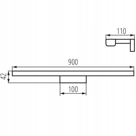 LED-Badezimmer-Wandleuchte ASTEN 15W 4000K 1450lm 90cm IP44 Spiegelleuchte Weiß KANLUX