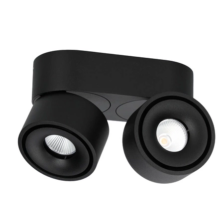 Deckenleuchte Reflektor verstellbar LED 18W 1050lm 3000K Warm Dimmbar CRI90 Schwarz Lahti Kobi