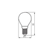 LED-Glühbirne E14 Edison G45 7W = 75W 1055lm 4000K Neutral Clear XLED Filament Kanlux