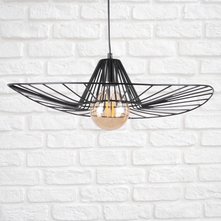 ABANO Deckenhängelampe 1xE27 Überhang Schwarz GOLDLUX (Polux)