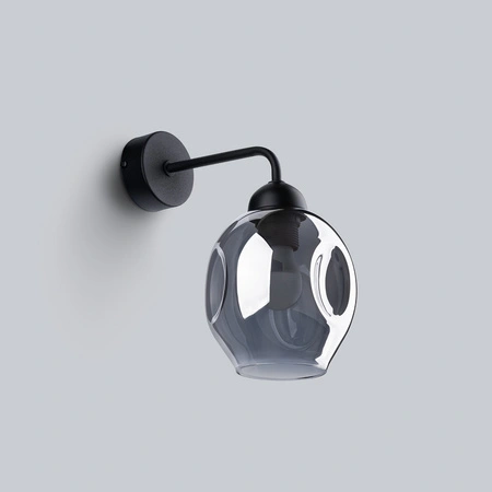 Wandleuchte FILLAN 1 E27 Schwarz Modern SOLLUX