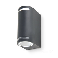 Garten-Wandleuchte 2x GU10 IP44 Grau Quazar Kobi