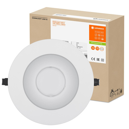 LED-Panel bündig montiert Spot-Leuchte 14W 1600lm 4000K Neutral Mesh White Downlight Ledvance