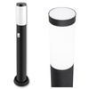 Außengartenlampe E27 BLACK POST 65 cm mit Bewegungs- und Dämmerungssensor