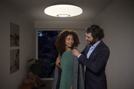 Aufbau LED Deckenleuchten 32W 3000K Warm mit Bewegungs- und Dämmerungssensor 44cm rund ORBIS LEDVANCE