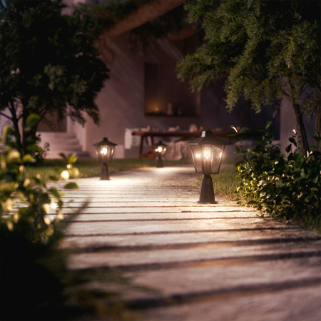 Garten Lampe Außen PIPE 38.5cm LATARNIA E27 IP44 Kinno Philips