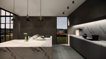 HERMANOS C 8194 Nowodvorski Schwarz GU10 Pendelleuchte Stahl hoch.130 cm Modern