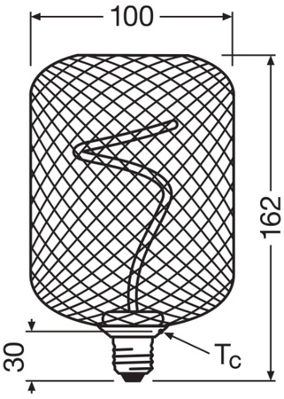 Dekorative LED-Glühbirne E27 3.5W = 18W 170lm 1800K Warm 320° Glühfaden Dimmbar Dekor Osram