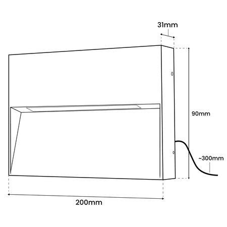 Wandleuchte Außen, Garten-Wandleuchte IP54 6W PIVAR LUMILED