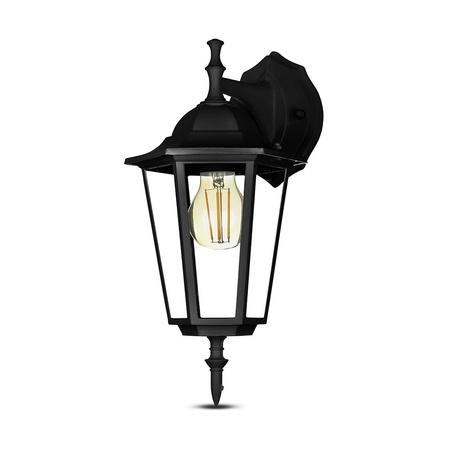 Gartenlampe Wandleuchte E27 einseitig mattschwarz VT-750 V-TAC