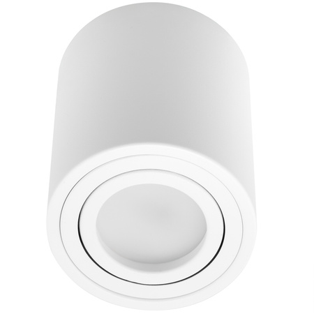 Aufputz HALOGEN Spot Tuba Beweglich LUNDO GU10 LUMILED Rund Weiß 80mm