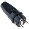 Gummi-Netzstecker 16A 230V IP44 gerade mit Erdung hermetischer Uni-Schuko