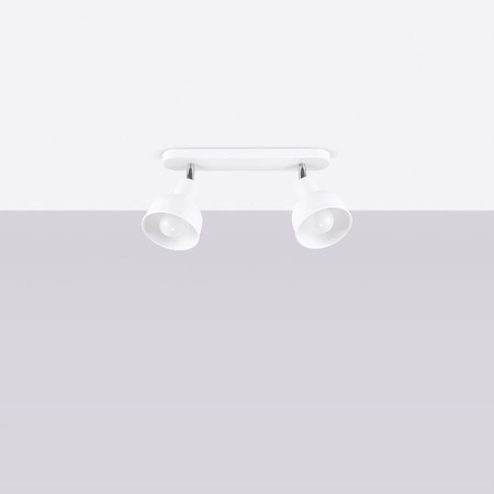 Deckenleuchte ELBA 2xE27 Reflektor Moving white Loft SOLLUX