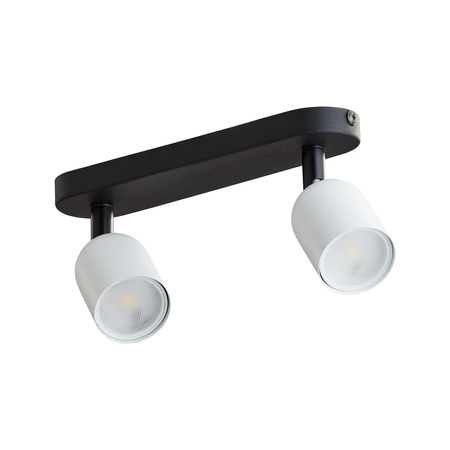 TOP BLACK/WHITE Bewegliche Deckenanbauleuchte Schwarz/Weiß Modern 2xGU10 6266 TK Lighting