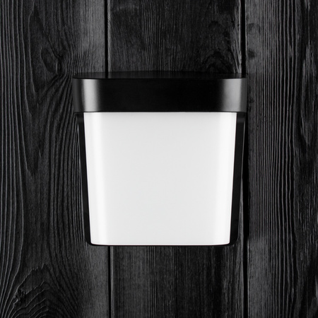 Gartenwandleuchte E27 Elevation SCHWARZ Quadrat CORGI