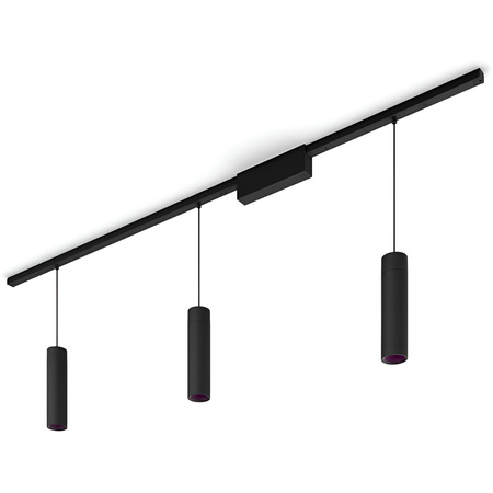 Perifo Lighting Rail Kit 1.5m + 3x LED Pendelleuchte 15.6W CCT RGB Philips HUE Bluetooth Schwarz