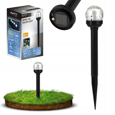 LED Solar Gartenlampe Drive 5500-6000K IP44 33cm Dämmerungssensor