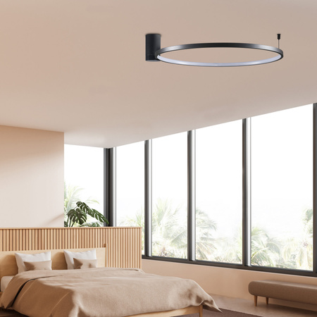 LED-Deckenleuchte 20W 2600lm 4000K Neutral Schwarz NOEMI Sanico Goldlux