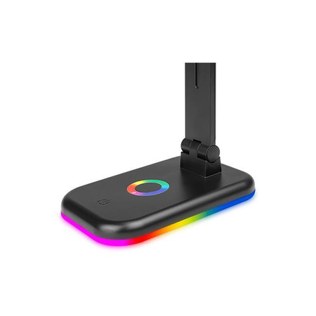 Verstellbare Nachttischlampe ALMA LED 12W 960lm CCT + RGB Dimmbar Schwarz MasterLED