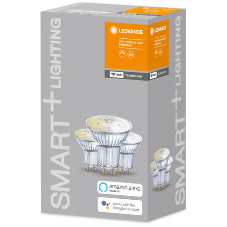 3x LED Lampen GU10 5W 350lm 2700K Warm LEDVANCE SMART WiFi Dimmbar