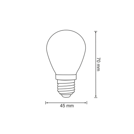 2x G45 GRÜNE Glühbirne für Partygirlande 36V GOLDLUX (Polux)