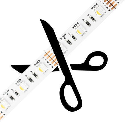 LED-Strip, LED-Streifen 12V 72W 300LED 5050 12mm 5m RGB + NB LUMILED