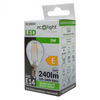 LED Birne Ball P45 E14 2W 240lm 2700K Warm FILAMENT Ecolight