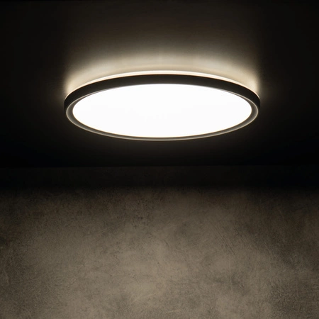 Plafond LED AZPO Deckenleuchte 22W IP54 Schwarz KANLUX