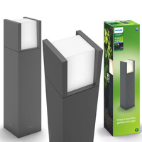 LED-Gartenleuchte für den Außenbereich ARBOR myGarden 6W 4000K IP44 Mast 40cm Anthrazit PHILIPS