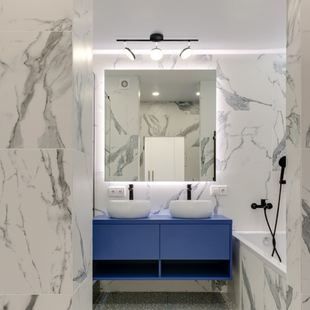 Streifen-LED-DECKENLEUCHTE GOLDLUX (Polux) CAPRI 3x5W SCHWARZ 3000K