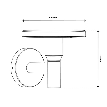 Gartenleuchte CCT LED-Wandleuchte 12W 3000-6500K IP65 CORTUS LUMILED