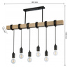 Masterled Deckenleuchte 6x E27 Schwarz Braun Nido Pendelleuchte