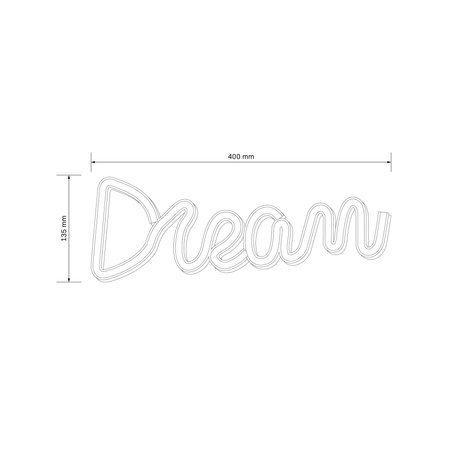 Dekorative LED Batterie Lampe 3W Weiß Neon Sanico Goldlux