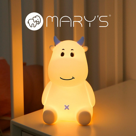 LED-Nachtlicht für Kinder 1.2W 3000K Warm + Mehrfarbig RGB USB Wiederaufladbar 1200mAh Blau MARY'S DREAMER Rosa