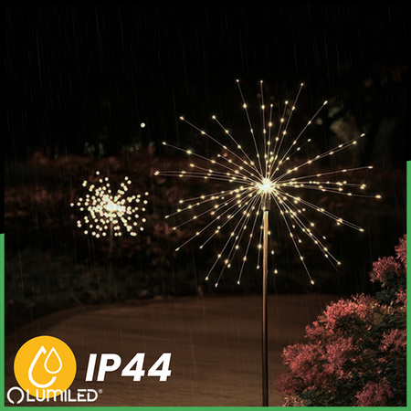 Solar-LED-Lampe, Solar Gartenleuchten dekorativ Dandelion-Design 3000K 80cm LOTUS LUMILED