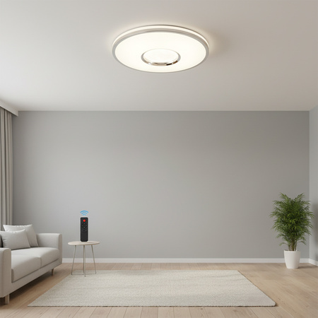 LED Deckenleuchte Leon 36W 2160lm 49cm GOLDLUX (Polux) + Fernbedienung