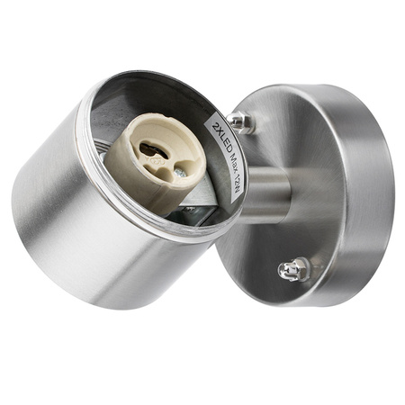 Wandleuchte Außen GU10, Garten-Wandleuchte IP44 nach oben und unten Schwarz ZINNA INOX LUMILED