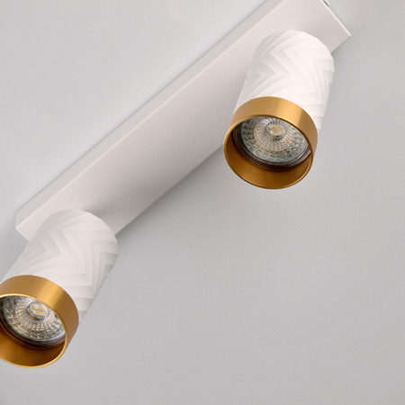 LED Decken-/Wandleuchte 2 x GU10 ARRAS Weiß GOLDLUX (Polux)