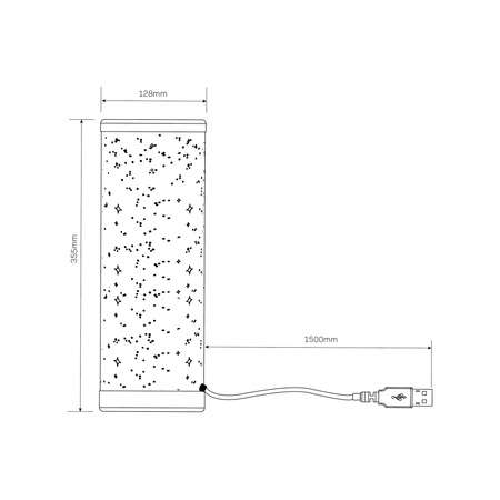 LED Tischlampe 5W 400lm 3000K RGBW 360° Weiß Dimmbar Stella Sanico Goldlux