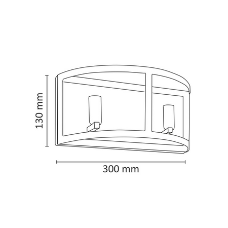 Wandleuchte WANDLEUCHTE Bresso 2xE14 GOLDLUX (Polux)