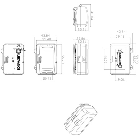 LED COB Scheinwerfer Batterie 3xAA Licht 100lm 4000K LEDVANCE
