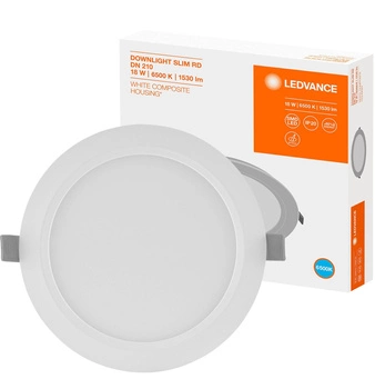 Einbau-LED-Panel 18W 6500K DOWNLIGHT Slim DN210 LEDVANCE rund