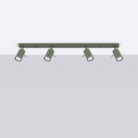 Tuba Spot Reflektor Deckenleuchte 4x GU10 Olive Ring Bittersweet Shimmer SL.1504 Sollux