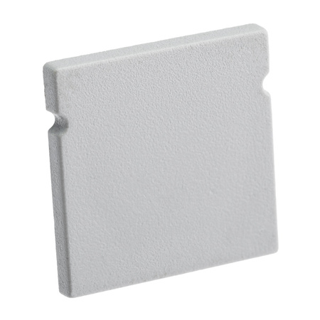 Endkappe für Aufputzprofil KM38 voll Kunststoff, Grau LUMILED