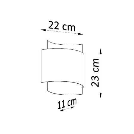Wandleuchte IMPACT G9 Up-Down Modern Schwarz SOLLUX